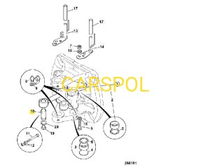 Pin Pivot, 172mm Long With Groove  55*172 for JCB 3CX 4CX ZAM