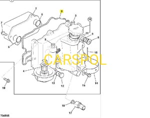 Gasket Oil Cooler Cover for JCB ORG