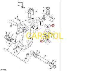Washer Thrust, 71x150x8.05 for JCB 3CX 4CX ZAM