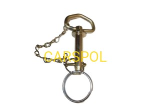 Pin hitch 3/4" c/w chain keyring & lockpin for JCB TELEHANDLER