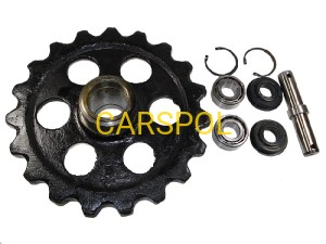 Wheel idler, sprocket set for 801 MINI JCB ZAM