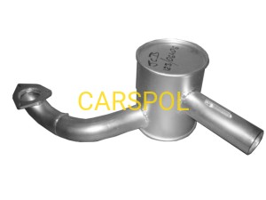 Silencer exhaust, nat/asp for JCB 3CX 4CX ZAM