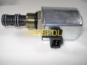 Valve solenoid c/w AMP connectors for JCB 3CX 4CX