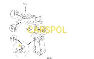 Plate boom stop for 3CX 4CX ORG