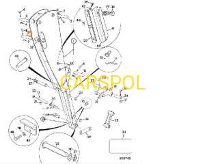 Pin Pivot for JCB 3CX 4CX ZAM