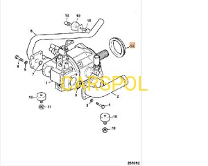 Collar anti-vibration for JCB 3CX 4CX ORG